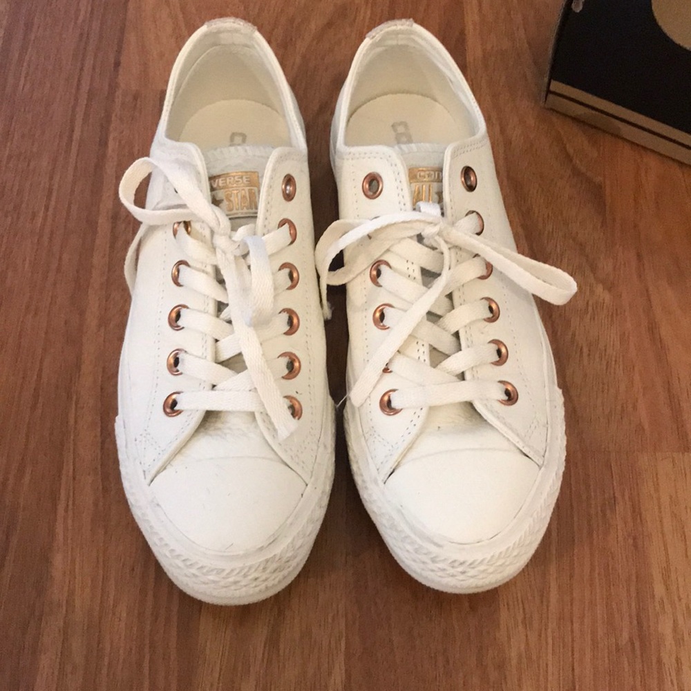 White leather converse